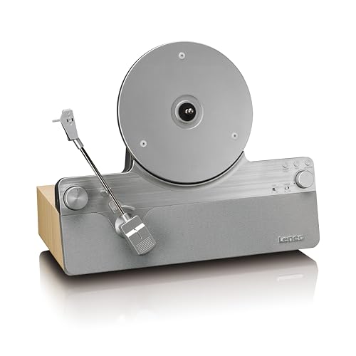 Lenco LSA-071SI – Platine Vinyle Verticale entièrement Automatique avec Haut-parleurs intégrés et Bluetooth® – Argent - Les Beatles, Paul McCartney, John Lennon, RIngo Starr, George Harrison Lenco LSA-071SI - Platine Vinyle Verticale entièrement Automatique avec Haut-parleurs intégrés et Bluetooth® - Argent – Image 5