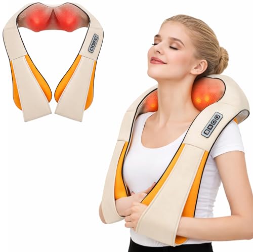 enem massage machine for body pain, Neck Massager for Cervical Pain, Body Massager Machine for Pain Relief, with Heat Circulation Eases Muscle Soreness, Wired (for Cervical Neck, Shoulder & Back Pain Relief)