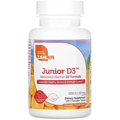 Zahler Junior D3 Vitamins 1000 IU Cover