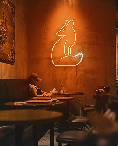 Miniatura 2 de 27 "x17" VIVID SIGN Nueva Fox Cerveza Lindo Super Brillante Decoración de Pared Luz Vivid LED Neon Sign Lamp 27F635