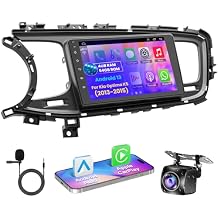 8 core 4G+64G Car Stereo for KIA Optima K5 2013 2014 2015, 9 Inch Android 13 Touch Screen Optima Radio with Wireless CarPlay, Android Auto, GPS, 5G WiFi, Bluetooth 5.2, HD Rear Camera, SWC,FM Radio