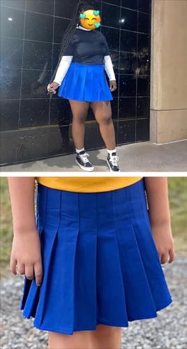 Image of SANGTREE Girls Women's Pleated Skirt, Elastic Waist Uniform Skirt, 2 Years - US 4XL