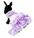 Zunea Princess Pet Dog Puppy Cat Wedding Costume Satin Rose Formal Dress Skirt Tutu Party Evening Clothes Apparel Purple Violet S