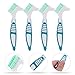 Healifty Portable Denture Cleaning Double-Head Toothbrush 6.5 Inch Lightweight Oral Care Tool for Fake Teeth Cleaning and Gum Protection