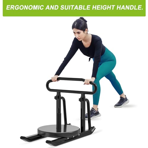 Dolibest Weight Sled Fitness Sled with Push-Pull Handles, Height Adjustable-Sled Harness Included, Heavy-Duty Weight Training Equipment for Muscle Building- Suitable for 1&2" Weight Plate- Black by Dolibest - Image 5
