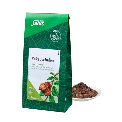 Salus - Kakaoschalen Tee - 1x 200 g Beutel - lose - Kräutertee - Cortex cacao - leicht anregend - kräftig nach Kakao schmeckende Tee-Spezialität - bio