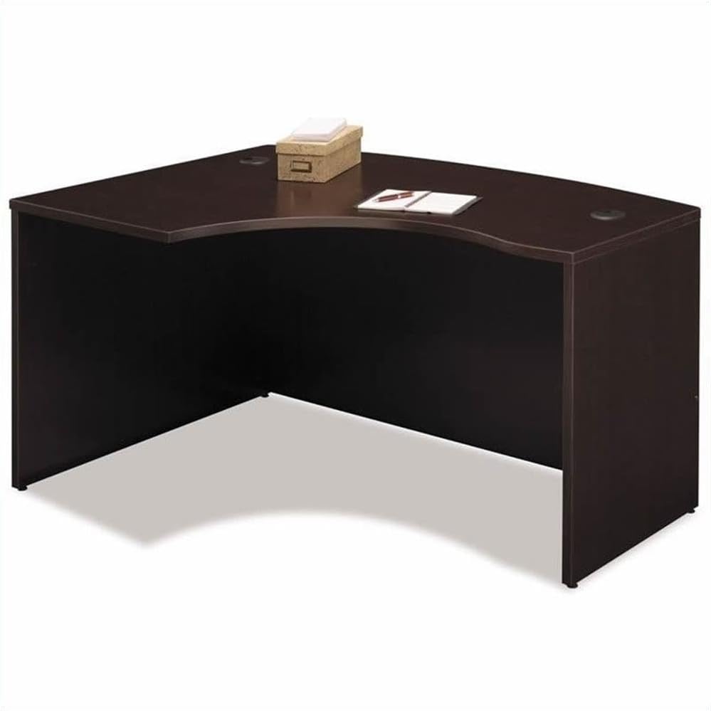 Bush Corsa Series U-Shaped Desk with Hutch in Mocha Cherry
