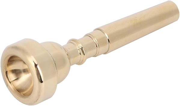 French Horn Mouthpiece, Professional Brass Horn Musical Instrument Accessories 3C Trumpet Mouthpiece Trumpet Accessories for Wind Musical Instrument Gold 5C