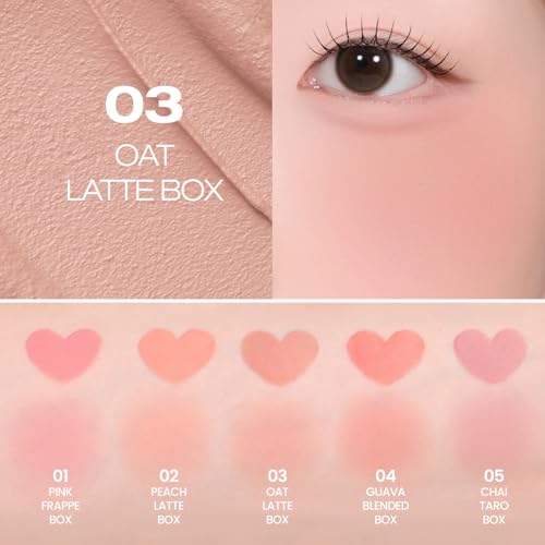 Image of PERIPERA Blurry Tok Cheek Liquid Blush | Matte Blurring Finish, Lightweight & Buildable Texture, Long-Lasting Korean Blush for Cheeks, Safe for Sensitive Skin (03 OAT LATTE)