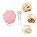 Yardwe 1set Pet Can Opener and Feeding Spoon Multi-Functional Tin Protective Lid for Dog and Cat Food Easy to Use and Reusable Kitchen Tool White and Pink