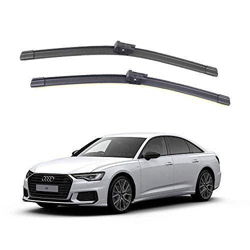 Image of Oshotto Frameless (O.E.M Type) Wiper Blades Compatible with Audi A6 (26 inch / 21 inch)
