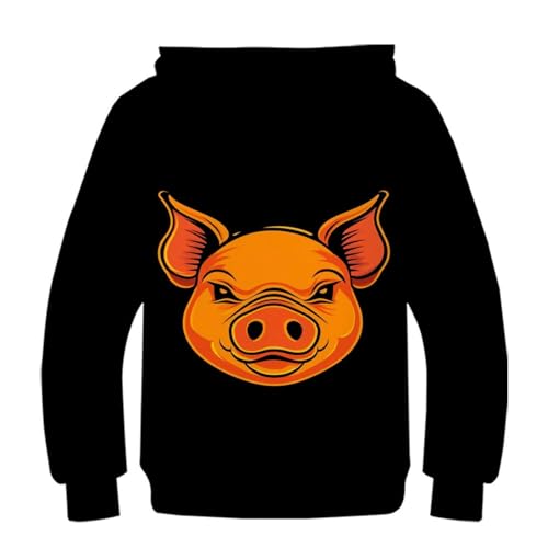 Sweat cochon mignon enfant idée cadeau originale pull à capuche imprimé 3d garçon fille - 2