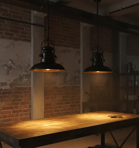 Image of Divine Trends Sailors Metal Pendant Hanging Light Black Polished | Hanging lamp for Indoor & Outdoor Usage| Ceiling Light for Cafes, Restaurants & Industrial Use - Pack of 1