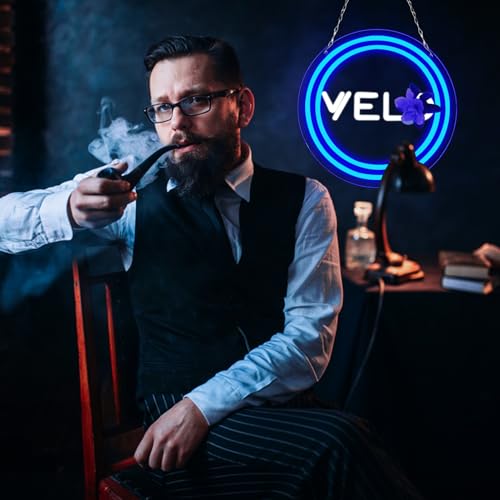 Image of Velo Neon Sign for Smoke Shop or Man Cave Decor,Bright Led Advertising Display for Smoking Lounge or Vape Shop,Easy Hanging,5V USB.