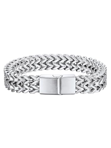 Pulsera de acero para hombre con cierre robusto miniatura 1
