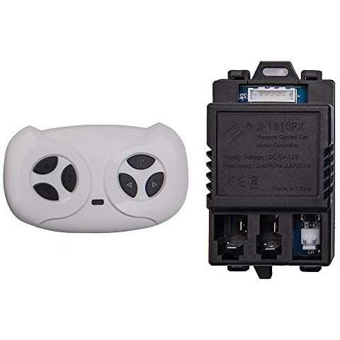 jiaruixin JR1810RX 7 Pin Children's Electric Car 2.4G Bluetooth Remote Control and Receiver Kit Controller Control Box Accessories for Replacement Parts Cover