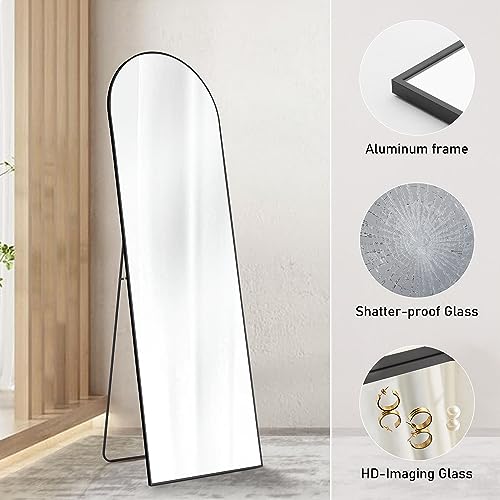 Sweetcrispy NCISEY27UJY Arched Full Length Mirror 64 Inchx21 Inch Full Body Floor Mirror Standing Hanging Or Leaning Wall thumb #5