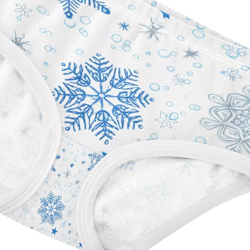 Christmas Snowflakes Blue Toddler Girls's Underwear 2T 202c11484