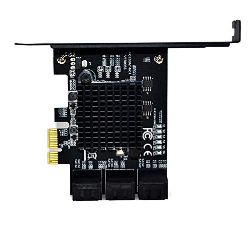 Erweiterungskarte Pci Express Festplatten-Adapter für 6 Gbit/s IPFS Desktop-Computer 6 Port Erweiterungskarte SATA3.0 SSD PCI-E One Size