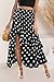 BTFBM Women 2025 Summer Fall Boho Long Skirts Dress Floral Print Elastic Waist Split Ruffle High Low Beach Maxi Skirt(Polka Dot Black, Small)