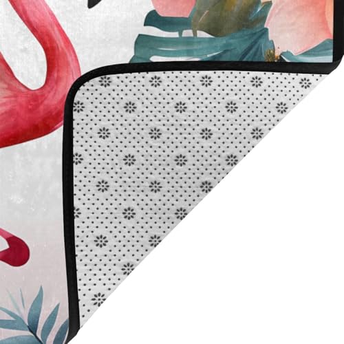 Tapis salon moderne doux floral 160x121cm antidérapant - 5