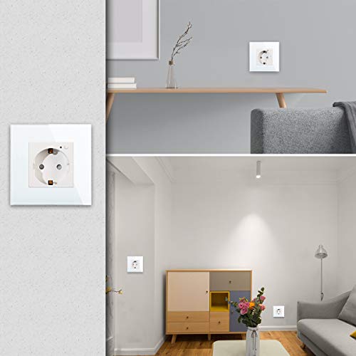 CNBINGO WLAN-Stopcontact, 16 Amp Glass Smart Stopcontact Werkt met Alexa (Echo, Echo Dot), Google Home, App-besturing… - Image 7