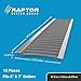 Raptor Gutter Guard – 48 FT. (Nominal) Contractor Grade Stainless Steel Micro-Mesh Gutter Guard Kit with Screws Included. Fits 6 in. & 7 in. Gutters. DIY-Friendly. (7.187 in. x 47.625 in.)