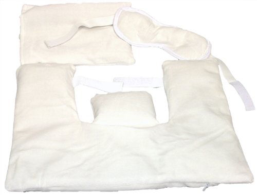 Preisvergleich Produktbild Lavendelkissen Set 3 teilig Nackenkissen Augenmaske Kissen Wellness Heizkissen Kältekissen