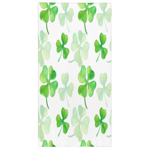 Tavisto Clover Leaf Green Long Scarf Lightweight Scarves Sunscreen Silk Shawl Wraps Fashion Scarf Neckerchief for Women Men2