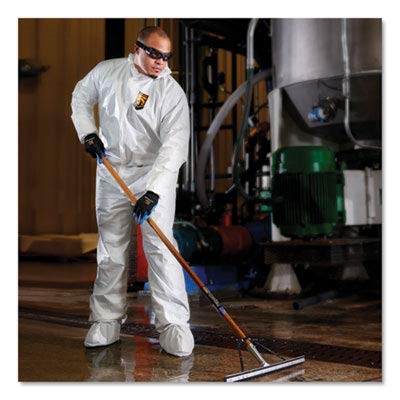 KleenGuard A40 Elastic-Cuff, Ankle, Hood & Boot Coveralls, White, 3X-Large, 25/Carton