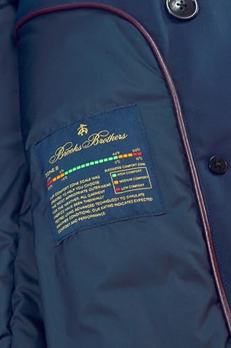 Brooks Brothers Mens Thermore EcoDown Insulated Double Breasted Winter Jacket, (X-Large, 90533 Navy Blue)3