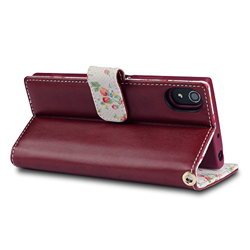 TERRAPIN Xperia XA1 Cover, Premium di Cuoio del