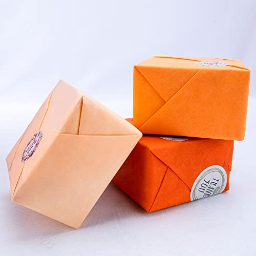 Image of MR FIVE 60 Sheets Gift Tissue Paper Bulk,20 inch x 14 inch,Orange Tissue Paper for Gift Bags,Orange Gift Wrapping Tissue Paper for Fall Halloween Birthday Wedding Holiday, 3 Orange Colors (Orange)