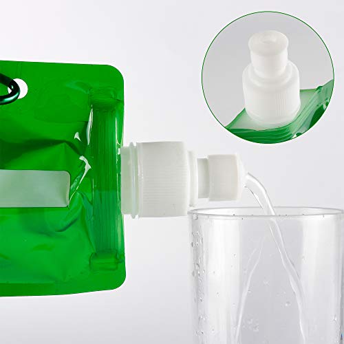 4 Pieces Collapsible Water Bottle Reusable Drinking Water Bottle with Clip for Biking, Hiking Travel, Outdoor Activities, 4 Colors