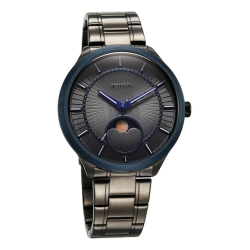 Image of Titan Luna Sun Moon Sub-Dial in Gunmetal Grey - Stellar Edition