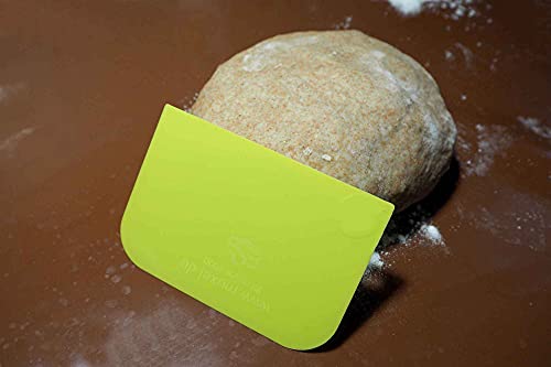 Foto von Einfache Teigkarte Teigschaber, Teigschaberkarte oder Teigbrotschneider zum Backen aus Kunststoff Schüsselschaber, Scraper zum Glattstreichen von Teig Flexibles Material… (6) (12)