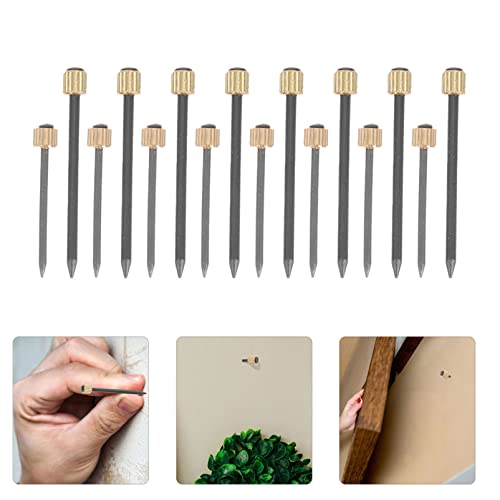 Image of 50pcs Picture Hanging Nails Sturdy Hardware Nails Picture Hanger Nails Hooks Posters Wall Pins for Woodworking and Hanging Picture Photo Frames Indoor Outdoor