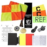 10 & 7 Pro USA Soccer Referee Kit, Youth Soccer Referee, Referee Flags, Soccer ref kit, Captain arm