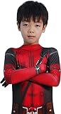 Heroes Jumpsuit Outfits with Headwear 3D Print Halloween Cosplay Costume Bodysuit for Kids Boys