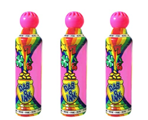 12 PINK CLASSIC COLOUR BINGO DABBERS pack of 12-43ML OF INK EACH
