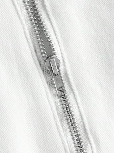 Milumia Women's Hanky Hem Denim Tube Top Strapless Zip Back Corset Bandeau Tops4