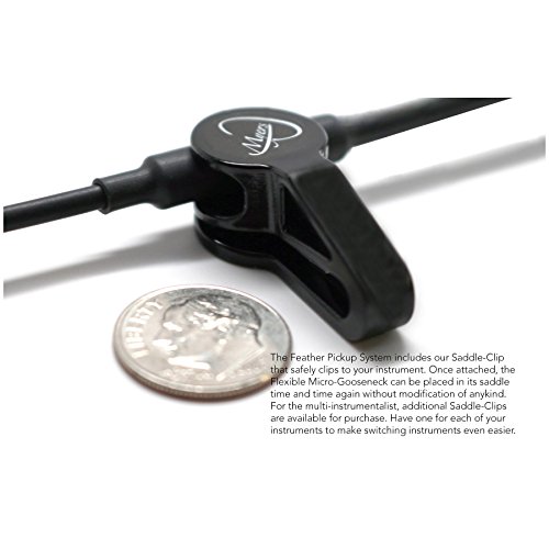 The Feather Full Violin Pickup with Flexible Micro-Gooseneck by Myers Pickups