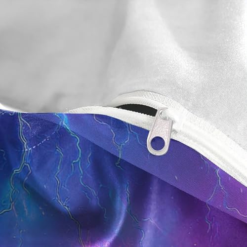 Housse de couette éclair néon 140x200 parure lit 3d - 8