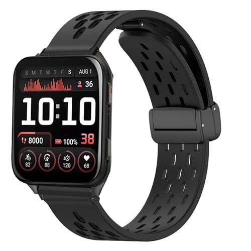 Bracelet Garmin Venu X1 montre connectée silicone respirant noir dégagement rapide de rechange
