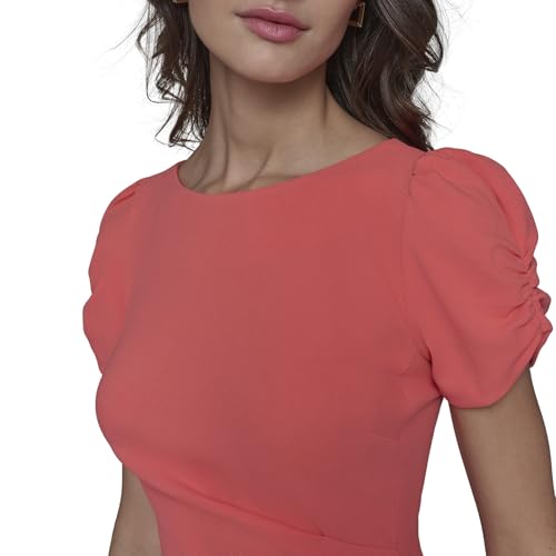 Robe fourreau KARL LAGERFELD mini à manches bouffantes chic