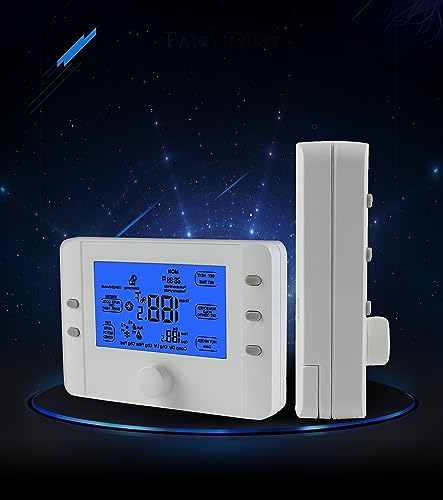 Thermostat für Wärmepumpe, WLAN-Thermostat für Heiz- und Kühlsystem, max. 3 Heat / 2 Cold, Thermostat Fan Coil WiFi