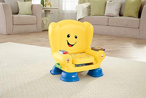 Fisher-Price Laugh & Learn Smart Stages Chair - UK English Edition, interactive musical toddler toy, GXC32