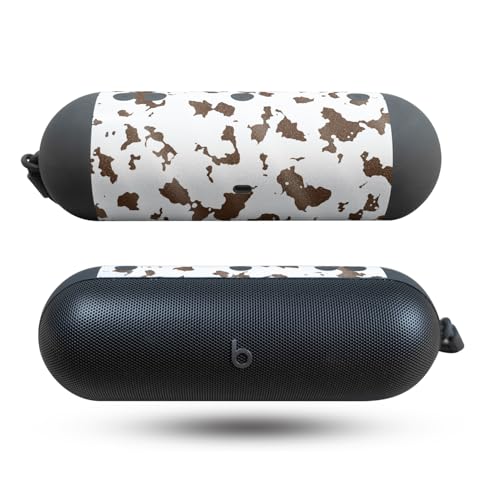 Image of Glossy Glitter Speaker Skin Compatible with Beats Pill (2024) - Brown Cow - Premium 3M Vinyl Protective Wrap Decal Cover - Easy to Apply | Crafted in The USA by MightySkins