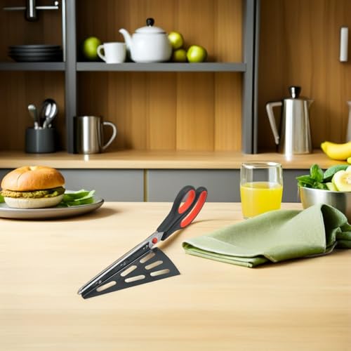 Ciseaux à pizza avec base antidérapante pour éviter les rayures sur vos plats