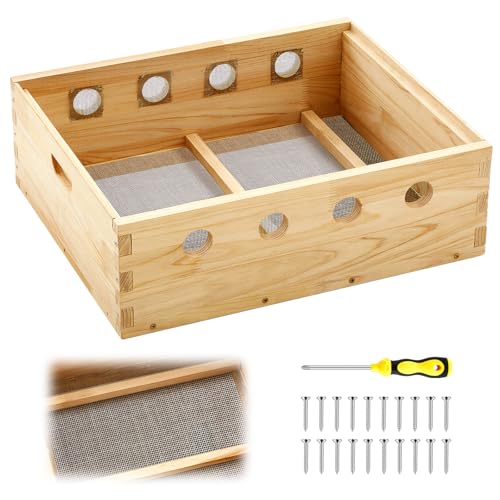 Colingmill 10 Frame Bee Hive Quilt Box Winter Not Assembled Moisture Quilt Box for Winter Preparation for Beekeepers(not Pre-Installed)